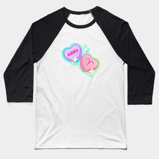 Aries sweethearts Baseball T-Shirt by Sugarnspice